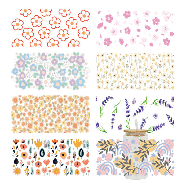 Wholesale UV Transfer Paste Glass Crystal Label Crystal Paste Cross-border Special Paste for 16oz Glass Cup 23cmX11cm