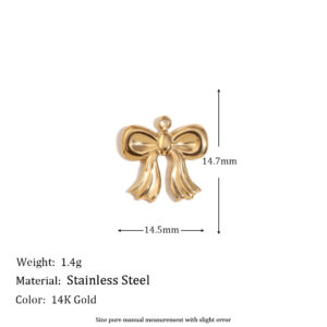 Bow Pendant-Gold