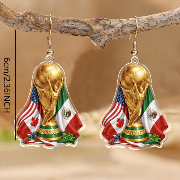 O1CN01GhO7yw1ZzQHeZ9abC_2214986983265-0-cib Wholesale Sports Style Football Trophy Acrylic Pendant Earrings