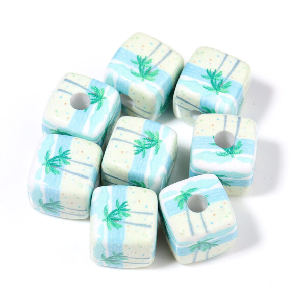Wholesale 10pcs Cute Landscape Animal Beach Series Acrylic Beads