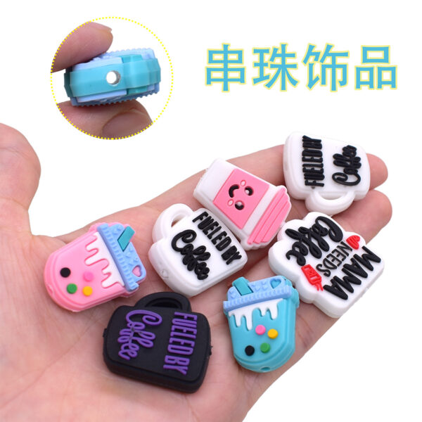 Wholesale Cartoon-patterned Rubber Focal Beads