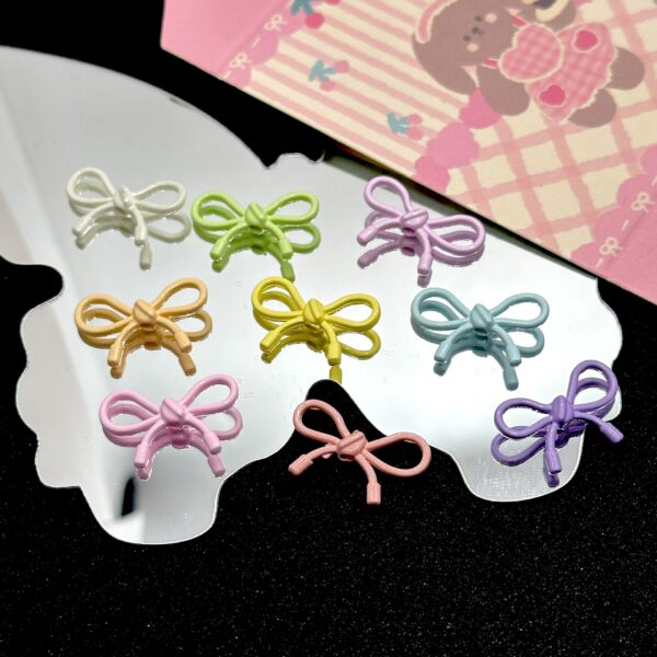 Wholesale Cute Ins Alloy Cut Out Rope Bow Separated Beads DIY