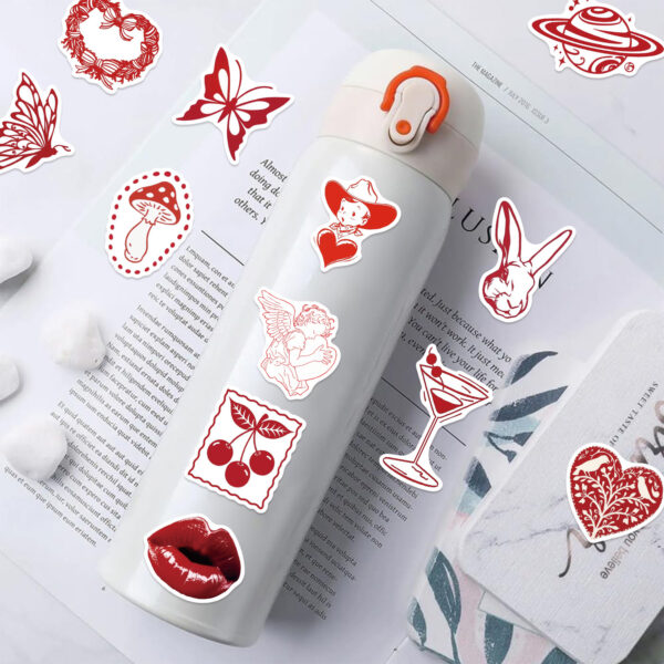 Wholesale 50pcs Cartoon Valentine's Day Simple Graffiti Stickers