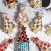 Wholesale Alloy Colorful 3D Christmas Tree - Gorgeous with Straight-Hole Beads for DIY Phone Chains, Keychains, and Bag Chains