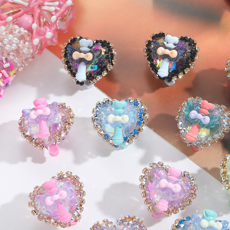 Wholesale Magic Wand Full Diamond Love String Ballint Pen Beads