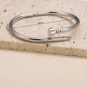 Stainless steel color nail bracelet s8