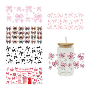 Wholesale UV Transfer Paste Glass Crystal Label Crystal Paste Cross-border Special Paste for 16oz Glass Cup 23cmX11cm