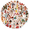 Wholesale Retro Girl Graiti Stickers