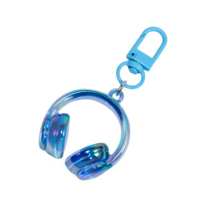 Dark blue plated earphones + door buckle