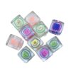 Wholesale 10pcs Cute Cartoon Blocks Transparent Smiling Acrylic Beads