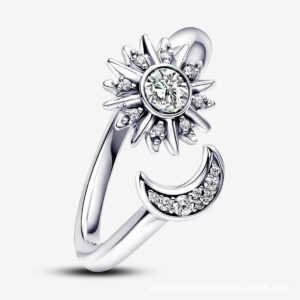 Sun Moon Single Ring / Opening adjustable