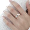 Wholesale Cat Moonstone Cute Open Ring