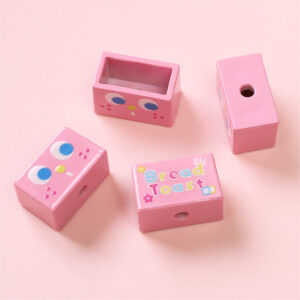 Expression spit driver 13x 21mm aperture about 3mm pink / 2/bag