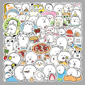Wholesale 50pcs cartoon cute bear stickers