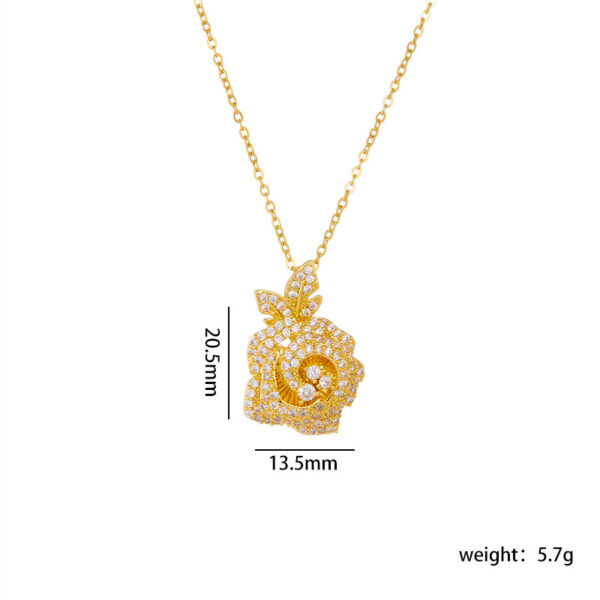 O1CN01GtpU1q20t0ATZvFYQ_2215152786906-0-cib Wholesale women's flower pendant niche design titanium steel clavicle chain