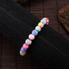 Wholesale Bohemian colorful sweet flower soft clay simple candy-colored bracelet