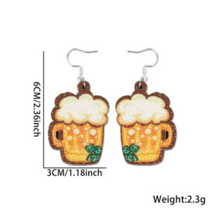 Beer mug / Irish earrings