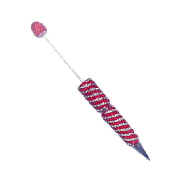 O1CN01GwKS2X1okxycYKb5b_2218132465264-0-cib Wholesale Stripes and Full Rhinestones Twist-Type DIY Fancy Beadable Pens