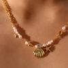 O1CN01GwhbVh1QEOzlWS3RA_2211938561944-0-cib Wholesale Pearl Rice Pearl Star Mang Zircon Sea Star Shell Necklace