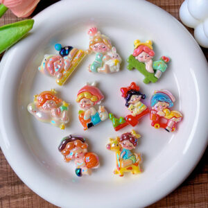 Skateboard girl (straight hole 2mm) mixed style randomly delivered