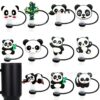 Wholesale Cute Panda Straw Tube Cap