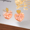 Wholesale Acrylic stainless steel earrings, heart-shaped Valentine's Day earrings