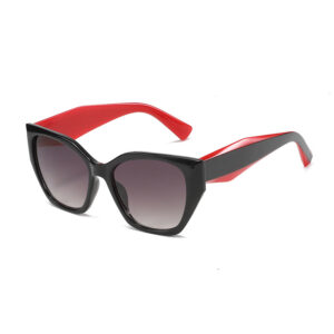 black red frame double gray
