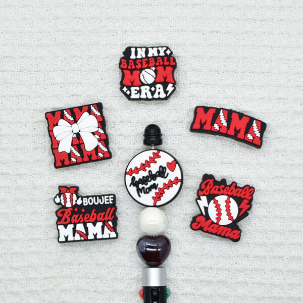 O1CN01H3hHOz1t0m71kdmrf_2207248195840-0-cib Wholesale Random 100pcsCartoon Baseball Sports Beads Focus Beads