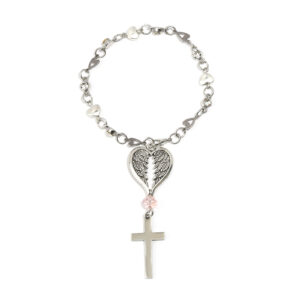 Angel Wings Cross Keychain 2