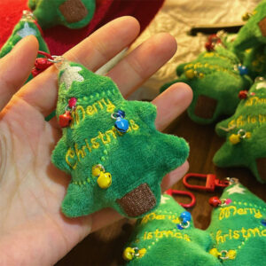 Wholesale Plush Christmas Tree Schoolbag Accessories