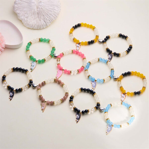 Wholesale glass beads beaded bracelet