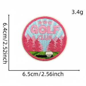 Pink golf cloth sticker 21 #