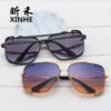 Wholesale Fashion Men's and Women's Metal Sunglasses Personalized Punk Style