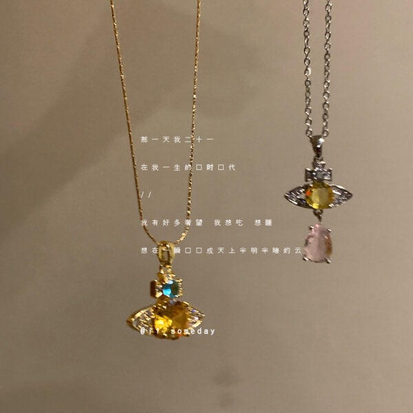 Wholesale 3D Planet Necklace