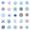 Wholesale 50pcs light-colored snowflake Christmas graffiti stickers
