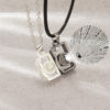 Wholesale Couple Magnetic Love Splicing Sun Moon Projection Necklace
