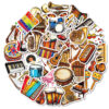 Wholesale 50pcs Musician Series Musical Instrument Mix-and-Match Graffiti Stickers