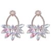 Wholesale Geometric Water Drop Love Petals Leaves Diamond Earrings