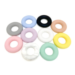 Wholesale Baby Teething Chewable Donut Focal Beads