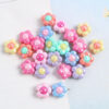 Wholesale 10pcs Acrylic Color Matching Plum Blossom Beads