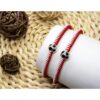 Wholesale Couple Adjustable Wax Rope Football Braided Bracelet