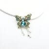 Wholesale Full Diamond Vintage Gold Rhinestone Tassel Butterfly Brooch