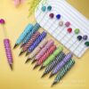 O1CN01HRAC6c1okxycIk5Vn_2218132465264-0-cib Wholesale Stripes and Full Rhinestones Twist-Type DIY Fancy Beadable Pens