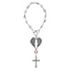 O1CN01HSzhGu1nDFCLBlBCk_2217270355055-0-cib Wholesale Diamond-studded heart chain angel wing cross keychain