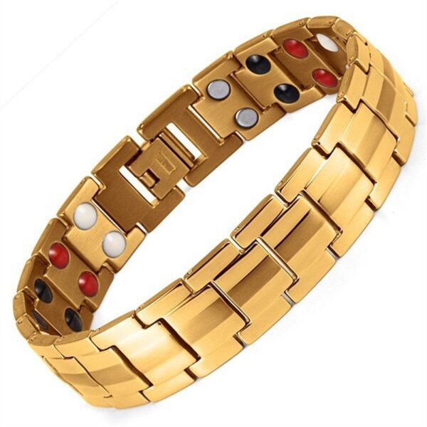 Wholesale Detachable Double Row Magnet Men's Bracelet
