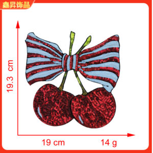 Hot melt adhesive*red*cherry*bow cherry*height 19.3*19cm