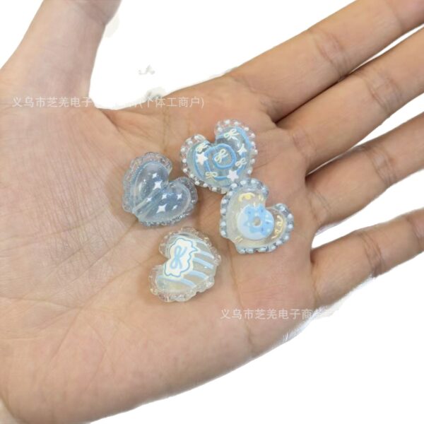 Wholesale 10pcs Butterfly Knot Doughnut Love Relief Acrylic Beads