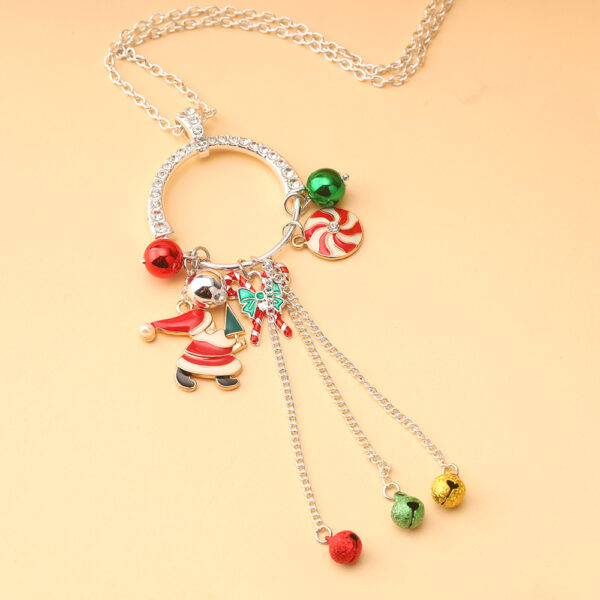 Wholesale Christmas Santa Claus Candy Bell Long Neck