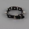 Wholesale Punk Gothic style rivet dark leather wristband