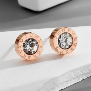 Wholesale titanium steel Lucky Grass earrings